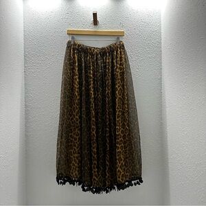 The Sockhop All Purpose Clothing Company Vintage Animal Print & Sequin Skirt